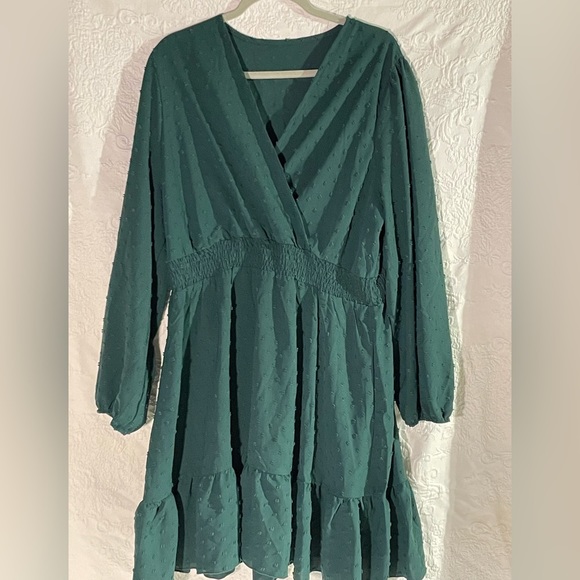 Shein Curve Green Dress Size 2XL - Picture 1 of 3